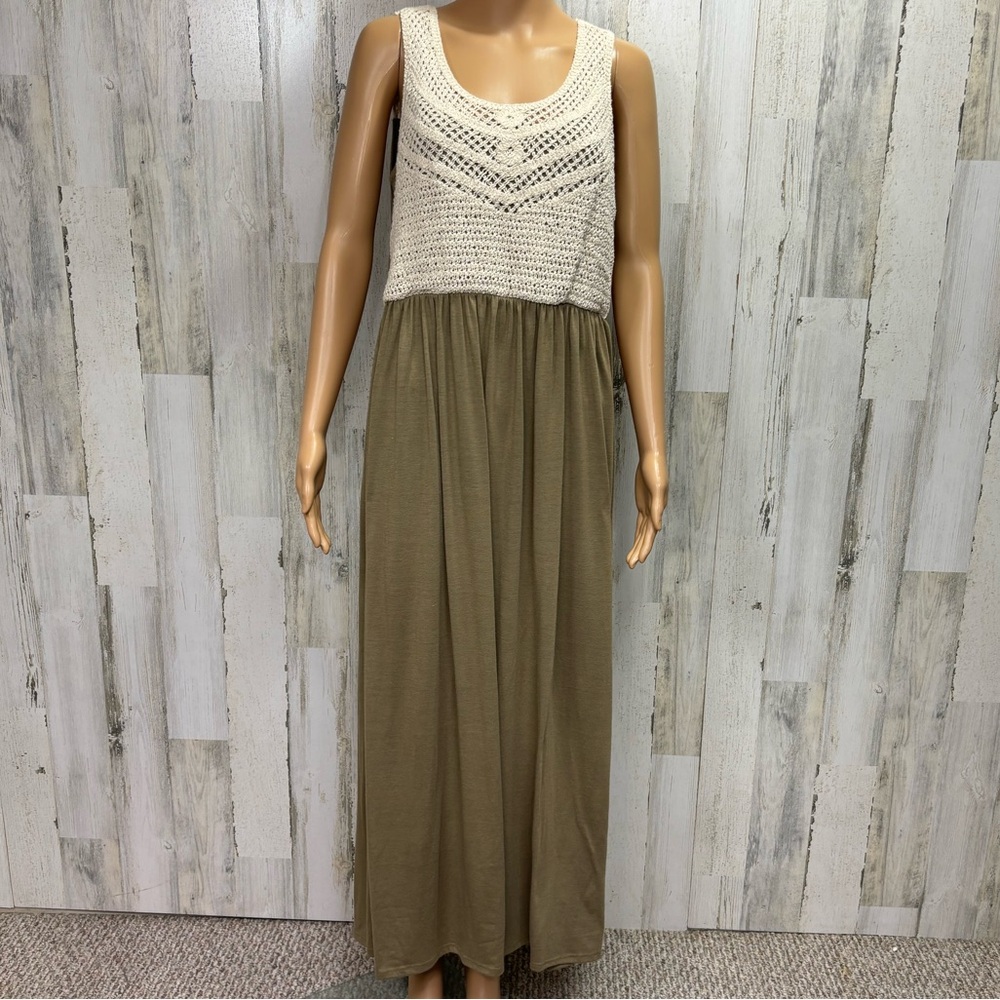 Cal‎ Style Crochet Top Maxi Dress